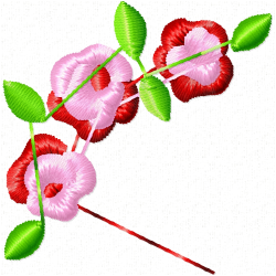 Flowers Embroidery Design 12 Flowers Embroidery Design 12
